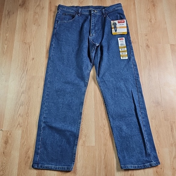 Wrangler Authentics Mens Regular Fit Comfort Flex Waist Jeans 34X30‎ - Picture 1 of 6